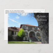 オリジナルヘーゼルホーキンズ病院,カリフォルニア州,ホリスター ポストカード (正面/裏面)