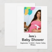 オリジナルベビーシャワーフォトコラージュ 招待状 (正面/裏面)