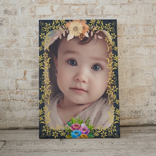 オリジナルベビー写真フレーム、赤ちゃんへのギフト 案内状