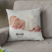 オリジナルベビー写真ポートレート 両面 クッション