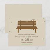 オリジナルベンチウェディング・セーブ・ザ・デートのお知らせ セーブザデート (正面/裏面)