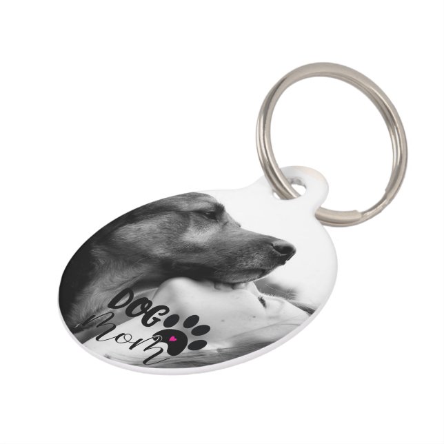 オリジナルペットの写真 犬のママ 記念品 ペット　ネームタグ (側面)