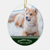 オリジナルペットオーナメント - 思い出の写真を飾ろう！ セラミックオーナメント (左)