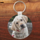 オリジナルペットメモリアル2枚の写真 名前 ハート 爪痕 キーホルダー (裏面)