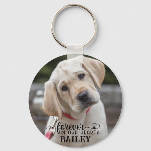 オリジナルペットメモリアル2枚の写真 名前 ハート 爪痕 キーホルダー (裏面)