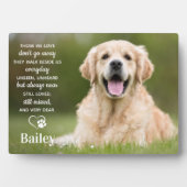 オリジナルペットメモリアル ペットロスギフト 犬の写真 フォトプラーク (正面)