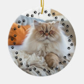 オリジナルペットラブ あなたの写真 メモリー 爪跡 エンジェル セラミックオーナメント (正面)