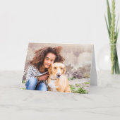 オリジナルペット写真のグリーティングカード カード (正面)