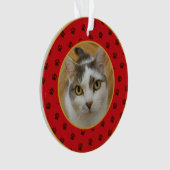 オリジナルペット写真クリスマスオーナメント オーナメント (正面)