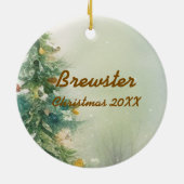 オリジナルペット写真メモリアル - 愛する思い出 セラミックオーナメント (裏面)