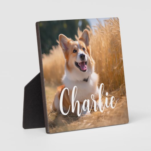 オリジナルペット写真 フォトプラーク (正面)