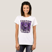 オリジナルペット写真Tシャツ - 個性的な猫ギフト Tシャツ (正面フル)