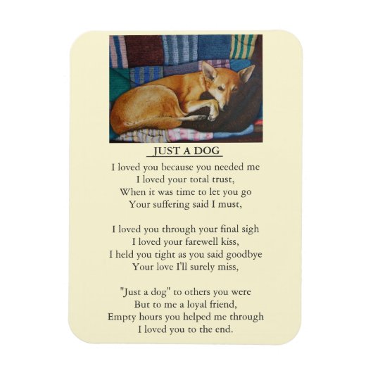 オリジナルペット悔やみや弔慰メッセージ マグネット (縦)