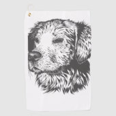 オリジナルペット犬グッズを作ろう ゴルフタオル (正面)