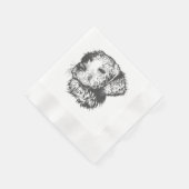 オリジナルペット犬グッズを作ろう 縁ありカクテルナプキン (角)