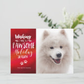 オリジナルペット2写真|かわいいタイポグラフィーハoliday シーズンカード (スタンド正面)