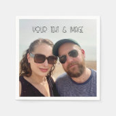 オリジナルペーパーナプキンパーティー カスタムフォト 自分で作ろう スタンダードカクテルナプキン (正面)