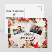 オリジナルホリデーカード - カスタム写真クリスマス シーズンポストカード (正面/裏面)