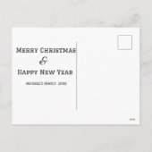 オリジナルホリデーカード - カスタム写真クリスマス シーズンポストカード (裏面)