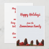 オリジナルホリデーグリーティングカード シーズンカード (正面/裏面)