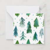 オリジナルホリデーツリー ギフト同封カード ノートカード (裏面)