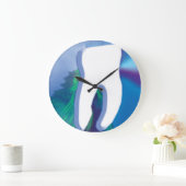 オリジナルホワイトティースデザイン歯医者の壁時計 ラージ壁時計 (ホーム)