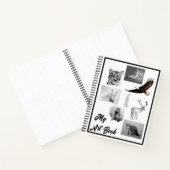 オリジナルホーススピリット動物白黒スケッチ ノートブック (内部)