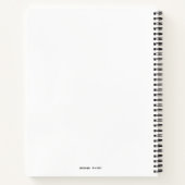 オリジナルホーススピリット動物白黒スケッチ ノートブック (裏面)