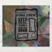 オリジナルホームブリュー ビールボトルラベル ビールラベル (シングルラベル)