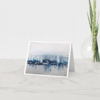 オリジナルボートアートオンカ空白のード サンキューカード