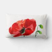 オリジナルポピー水の色50th誕生日Lu枕 ランバークッション (裏面)