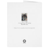 オリジナルポートレート写真灰色の狼の野生動物 (裏面)