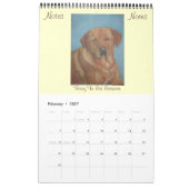 オリジナルポートレート犬の絵画2024 カレンダー (2月 2027)