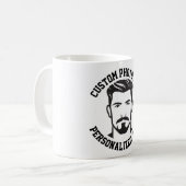 オリジナルマグカップに自分の顔をプリント コーヒーマグカップ (正面左)
