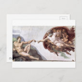 オリジナルミケランジェロ絵を描インシスティンチャペルローマ ポストカード (正面/裏面)