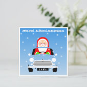 オリジナルミニクラシッククリスマスサンタカー カード (スタンド正面)