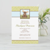 オリジナルムースベビーシャワー招待状 招待状 (スタンド正面)