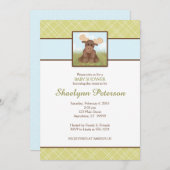 オリジナルムースベビーシャワー招待状 招待状 (正面/裏面)