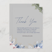 オリジナルメッセージの感謝カード サンキューカード (正面/裏面)