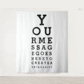 オリジナルメッセージ ファン アイサイト テスト フォト バックドロップ タペストリー (正面)