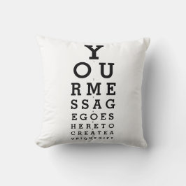 オリジナルメッセージ ファン アイサイト テスト 白黒 クッション