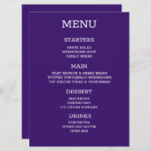 オリジナルメニューを作成しよう メニュー (正面/裏面)