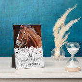 オリジナルメモリアルペット馬写真 フォトプラーク (側面)