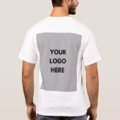 オリジナルメンズTシャツをデザイン ロゴ追加 Tシャツ (裏面)