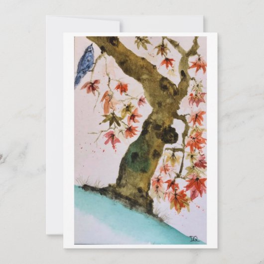 オリジナルメープルツリーアートオンカ空白のード 招待状 (正面)