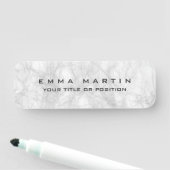 オリジナルモダンミニマル灰色の背ユニーク景 名札 (インサイチュ)
