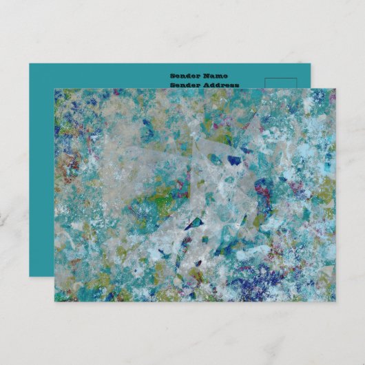 オリジナルモダン・抽象芸術・アート・デザイン ポストカード (正面/裏面)