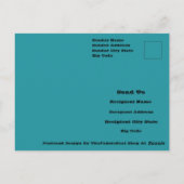 オリジナルモダン・抽象芸術・アート・デザイン ポストカード (裏面)