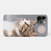 オリジナルモノグラムの猫の写真 Case-Mate iPhoneケース (裏面(横))