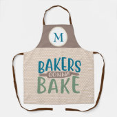 オリジナルモノグラムギフト - 焼き職人の焼く意欲 エプロン (正面)
